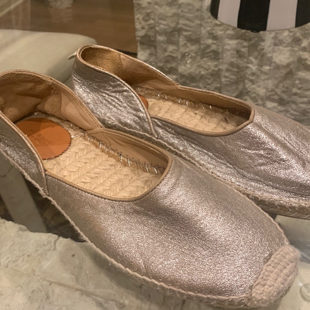 Rag & Bone sparkly metallic espadrilles